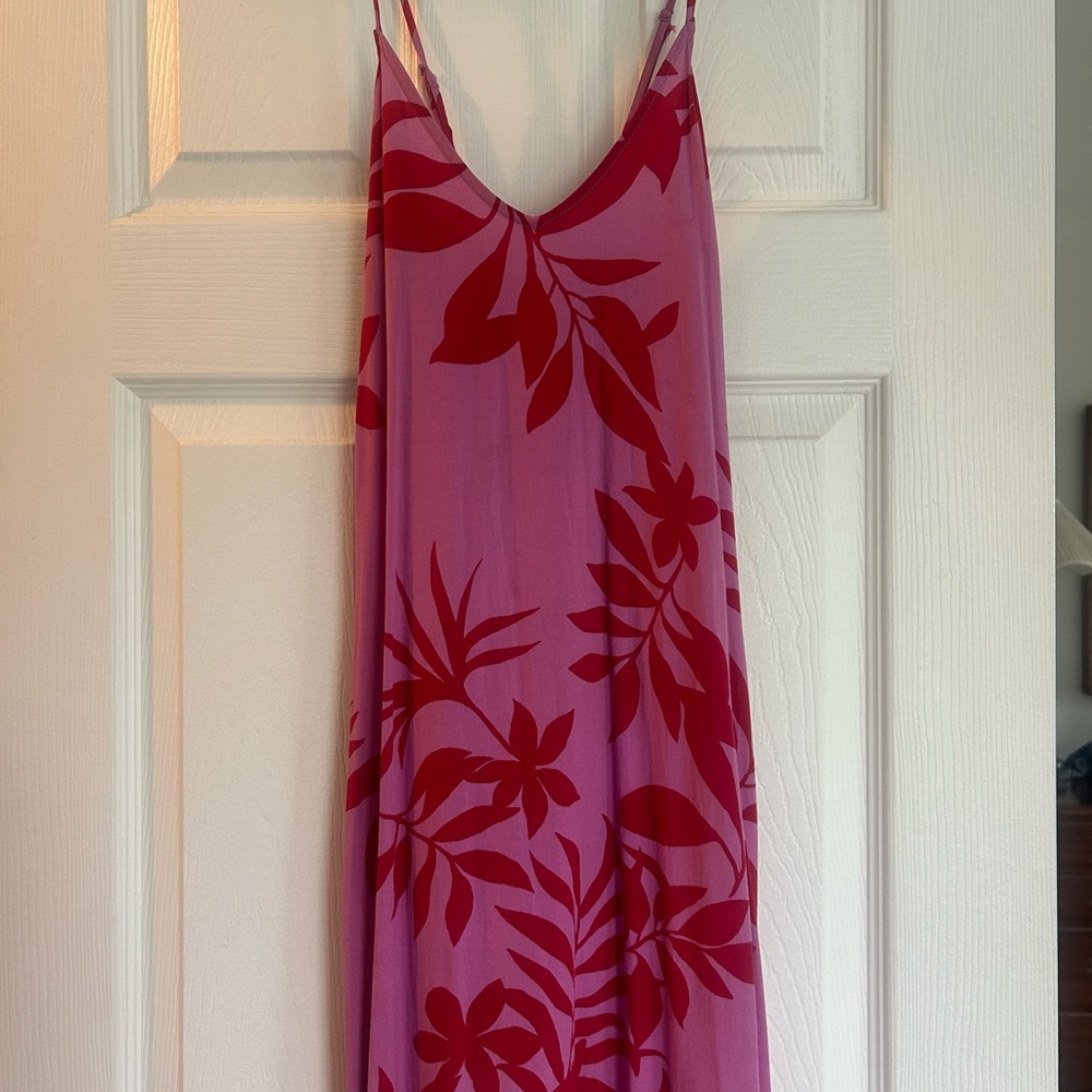 Two Old Navy Maxi Dresses with Spaghetti Straps and Criss-Cross Back Small